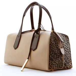 Animal Hair Printed leather Handbag 👜